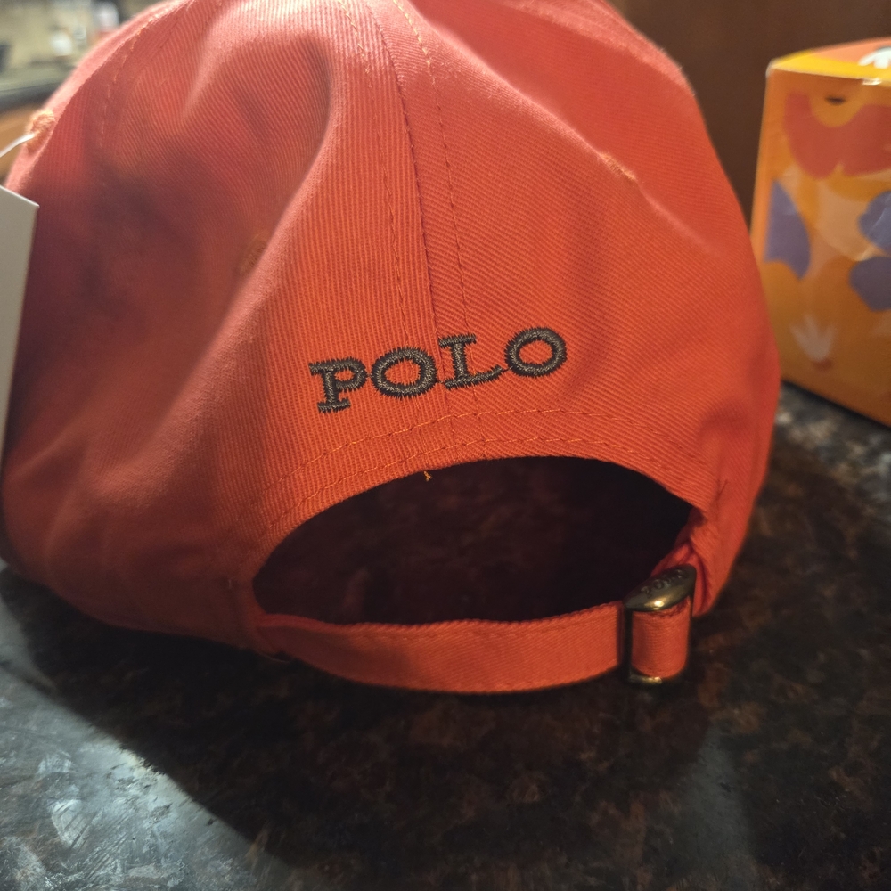 Ralph Lauren Vibrant Orange Polo Cap - Picture 5 of 5